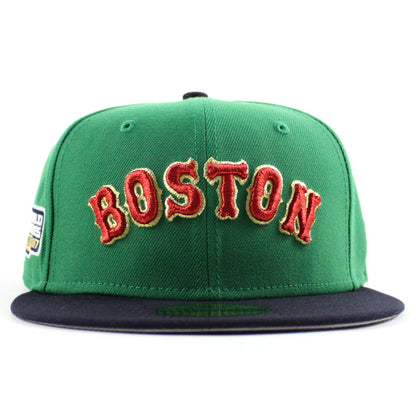 Boston Red Sox 2007 World Series New Era 59Fifty Fitted Hat (Green Navy Gray Under Brim)