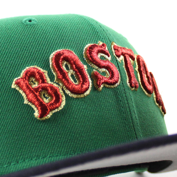 Boston Red Sox 2007 World Series New Era 59Fifty Fitted Hat (Green Navy Gray Under Brim)