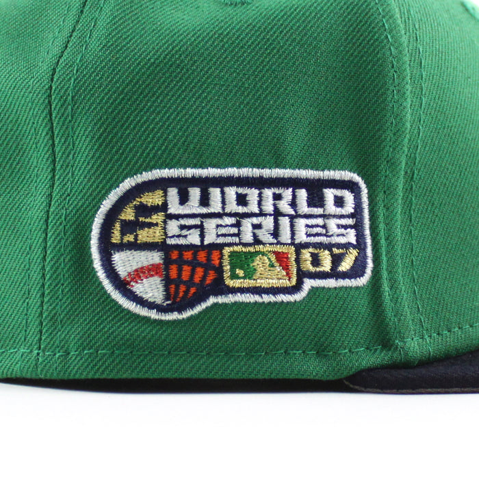 Boston Red Sox 2007 World Series New Era 59Fifty Fitted Hat (Green Navy Gray Under Brim)