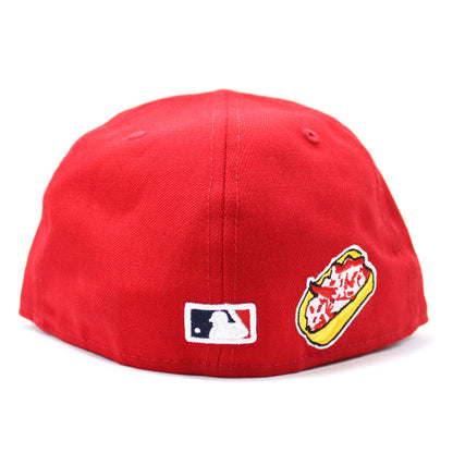 Boston Red Sox 8 Time World Series Champions New Era 59Fifty Fitted Hat (Red Sky Blue Under Brim)