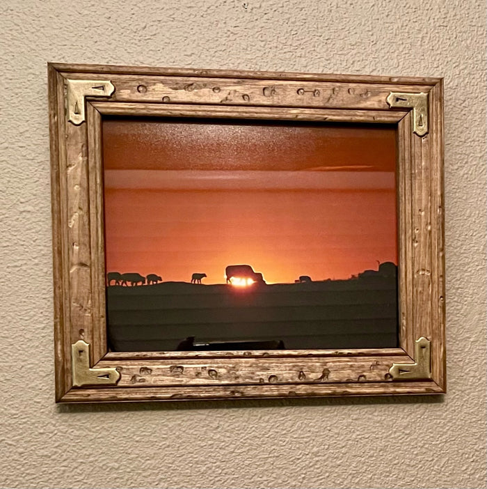 Brass Cornered Rustic Frame