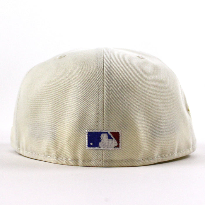 Brooklyn Dodgers 100 Years 59Fifty New Era Fitted Hat (Chrome White Dark Royal Blue and Green Under Brim)