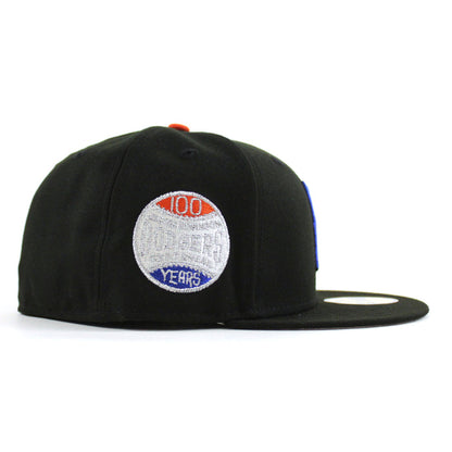 Brooklyn Dodgers 100 Years Jackie Robinson 59Fifty New Era Fitted Hat (Black Gray Under Brim)