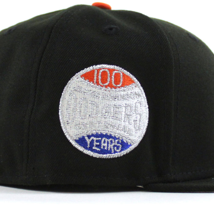 Brooklyn Dodgers 100 Years Jackie Robinson 59Fifty New Era Fitted Hat (Black Gray Under Brim)