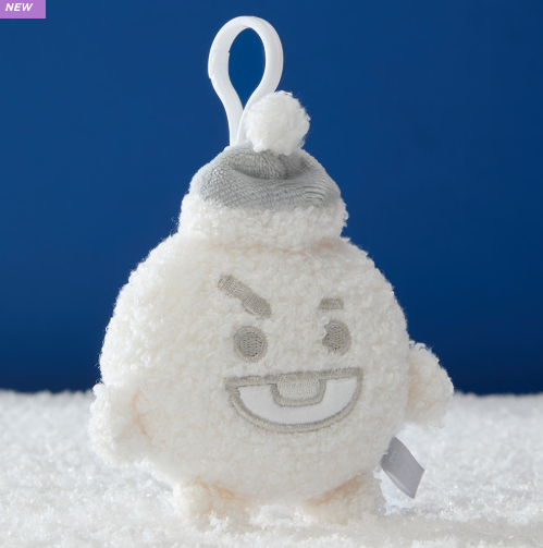 BT21 - SNOWMAN PLUSH KEYRING - COKODIVE