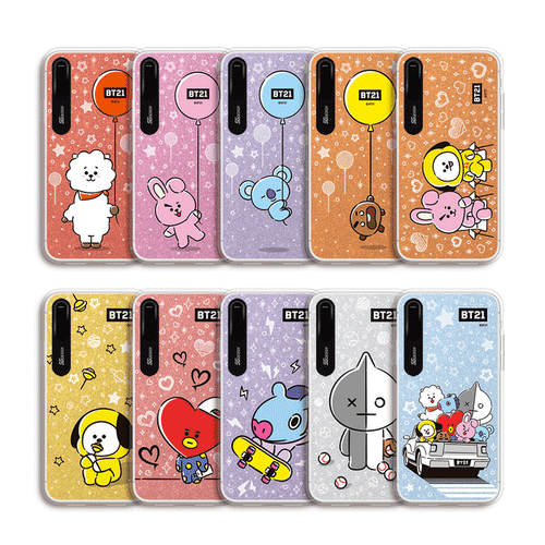 [BT21] HANGING OUT GRAPHIC LIGHT UP CASE (HYBRID) FOR IPHONE