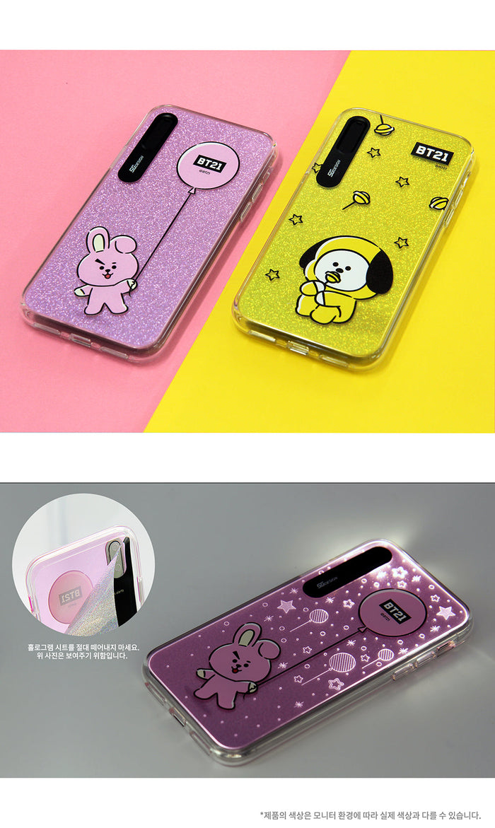 [BT21] HANGING OUT GRAPHIC LIGHT UP CASE (HYBRID) FOR IPHONE