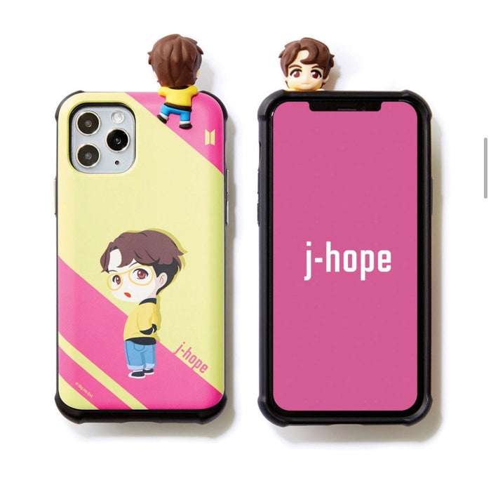 BTS Official CHARACTER Figure Slide Bumper Case Edge Line Version (for iPhone and Samsung)
