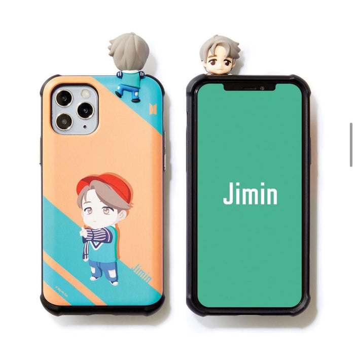 BTS Official CHARACTER Figure Slide Bumper Case Edge Line Version (for iPhone and Samsung)