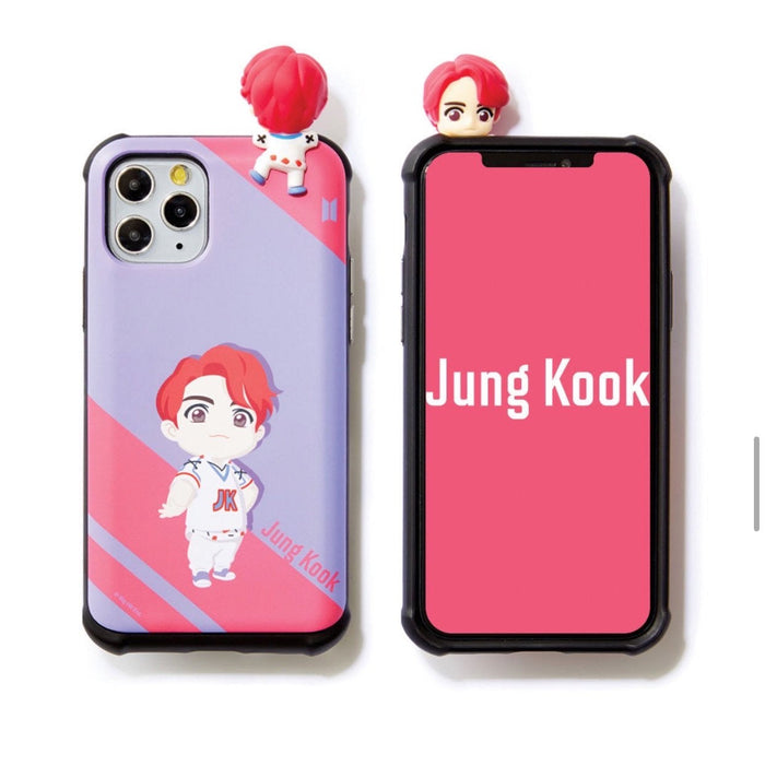 BTS Official CHARACTER Figure Slide Bumper Case Edge Line Version (for iPhone and Samsung)
