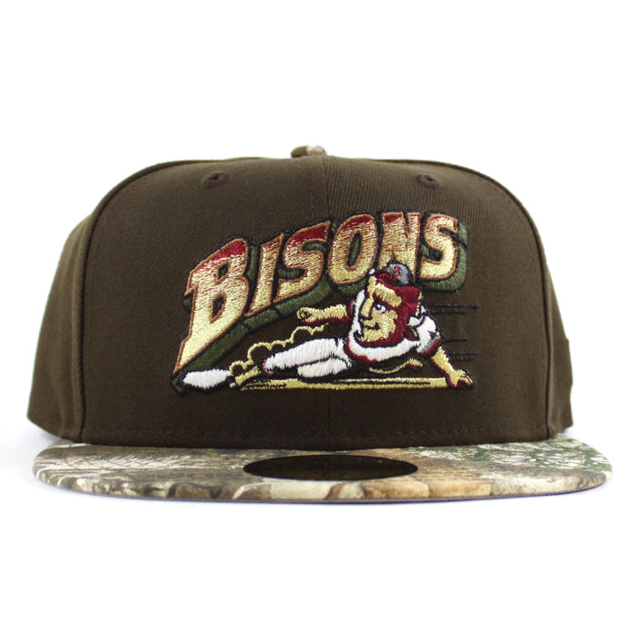 Buffalo Bisons New Era 59Fifty Fitted Hat (Walnut RealTree Gray Under Brim)
