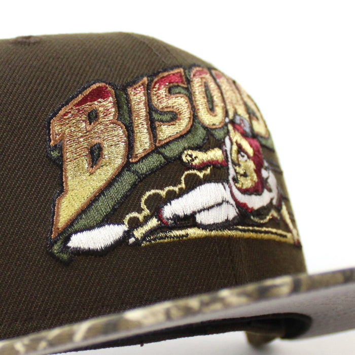 Buffalo Bisons New Era 59Fifty Fitted Hat (Walnut RealTree Gray Under Brim)