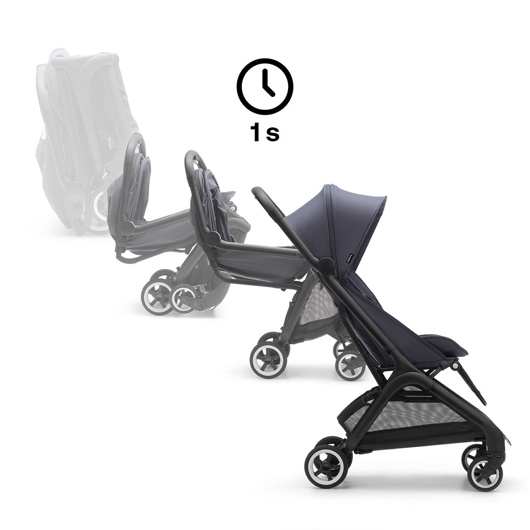Bugaboo Butterfly Travel Pushchair - Black/Stormy Blue