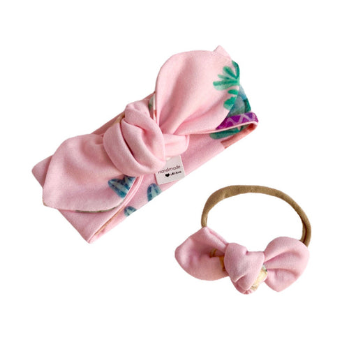 Cactus Pots on Pink Headbands