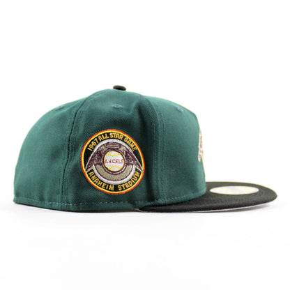 California Angels 1967 All Star Game New Era 59Fifty Fitted Hat (Green Black Gray UNDER BRIM)