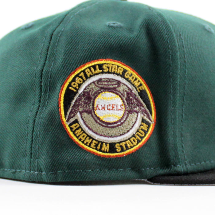 California Angels 1967 All Star Game New Era 59Fifty Fitted Hat (Green Black Gray UNDER BRIM)