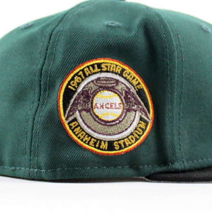California Angels 1967 All Star Game New Era 59Fifty Fitted Hat (Green Black Gray UNDER BRIM)