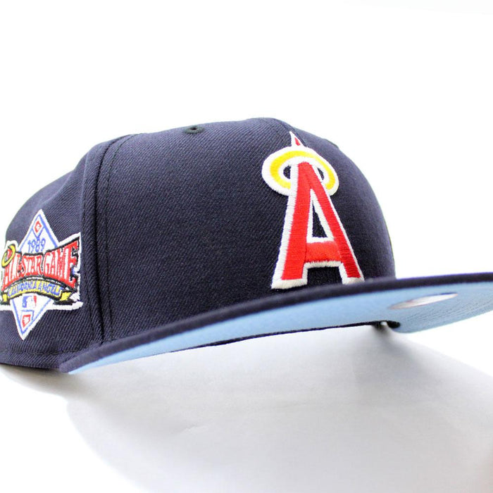 California Angels 1989 All-Star Game New Era 59Fifty Fitted Hat (Navy Sky Blue Under Brim)