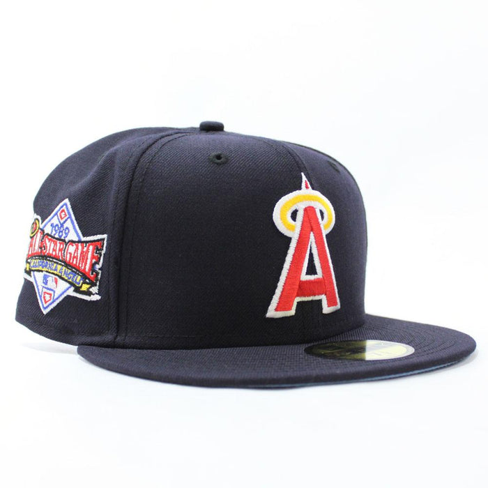 California Angels 1989 All-Star Game New Era 59Fifty Fitted Hat (Navy Sky Blue Under Brim)