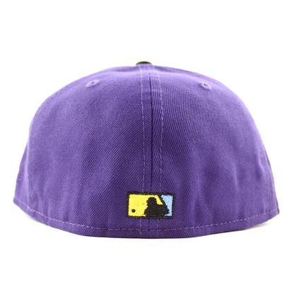 California Angels 35th Anniversary New Era 59Fifty Fitted Hat (Purple Black Gold UNDER BRIM)