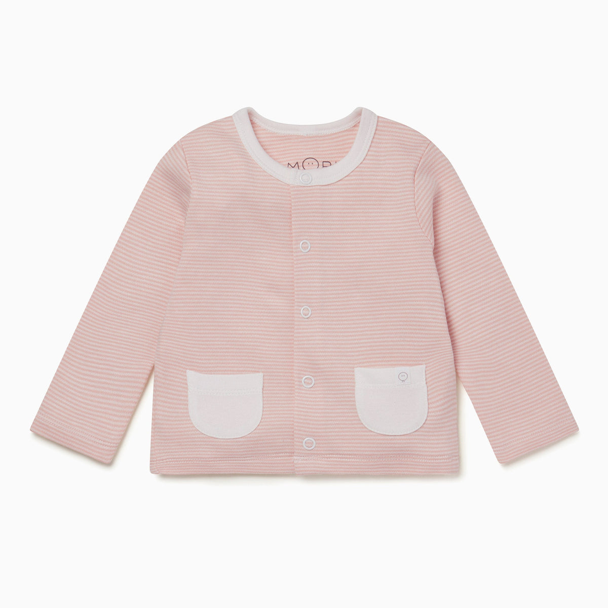 Cardigan - Blush Stripe