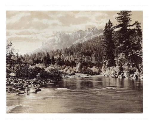 Castle Crags, California - VINTAGEARTREPRINTS.COM