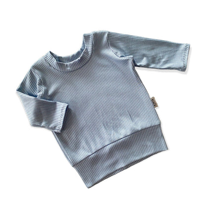 Chambray Ribbed Lounge Top