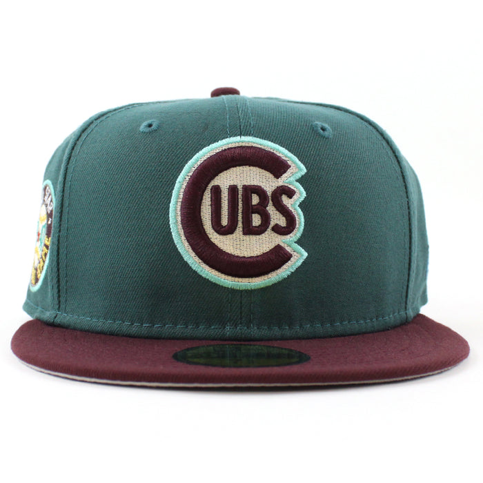 Chicago Cubs 1947 All Star Game New Era 59Fifty Fitted Hat (Pine Green Maroon Gray Under Brim)