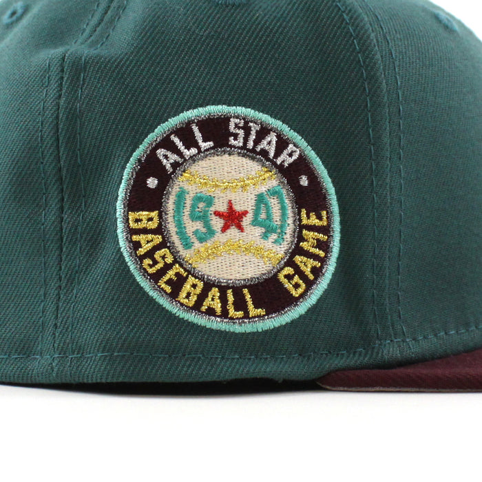 Chicago Cubs 1947 All Star Game New Era 59Fifty Fitted Hat (Pine Green Maroon Gray Under Brim)