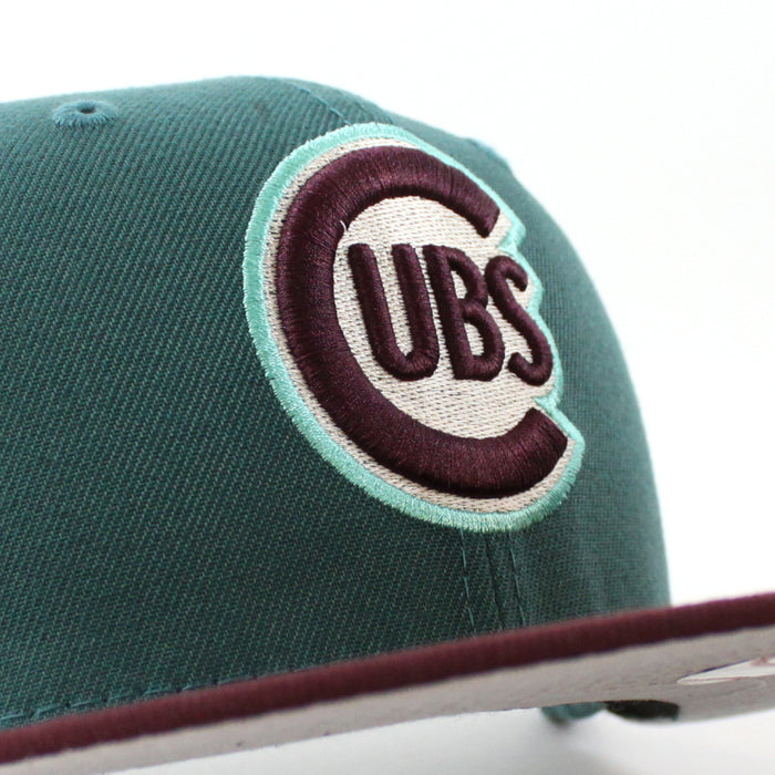 Chicago Cubs 1947 All Star Game New Era 59Fifty Fitted Hat (Pine Green Maroon Gray Under Brim)