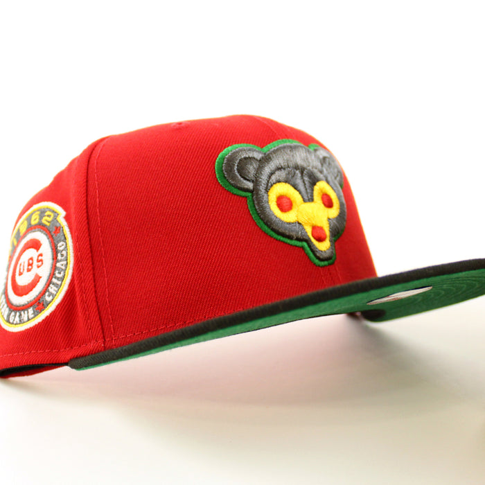 Chicago Cubs 1962 All Star Game New Era 59Fifty Fitted Hat (Red Black Green Under Brim)