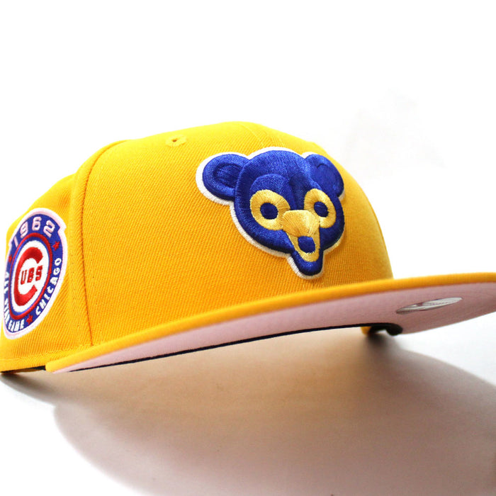 Chicago Cubs 1962 All Star Game New Era 59Fifty Fitted Hat (Yellow Pink Under Brim)