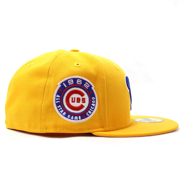 Chicago Cubs 1962 All Star Game New Era 59Fifty Fitted Hat (Yellow Pink Under Brim)