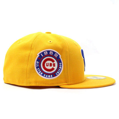 Chicago Cubs 1962 All Star Game New Era 59Fifty Fitted Hat (Yellow Pink Under Brim)