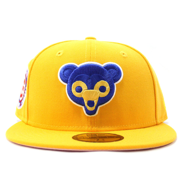 Chicago Cubs 1962 All Star Game New Era 59Fifty Fitted Hat (Yellow Pink Under Brim)