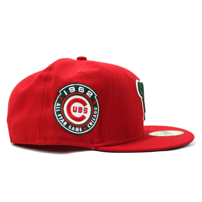 Chicago Cubs 1962 World Series New Era 59Fifty Fitted Hat (Red Green Under Brim)