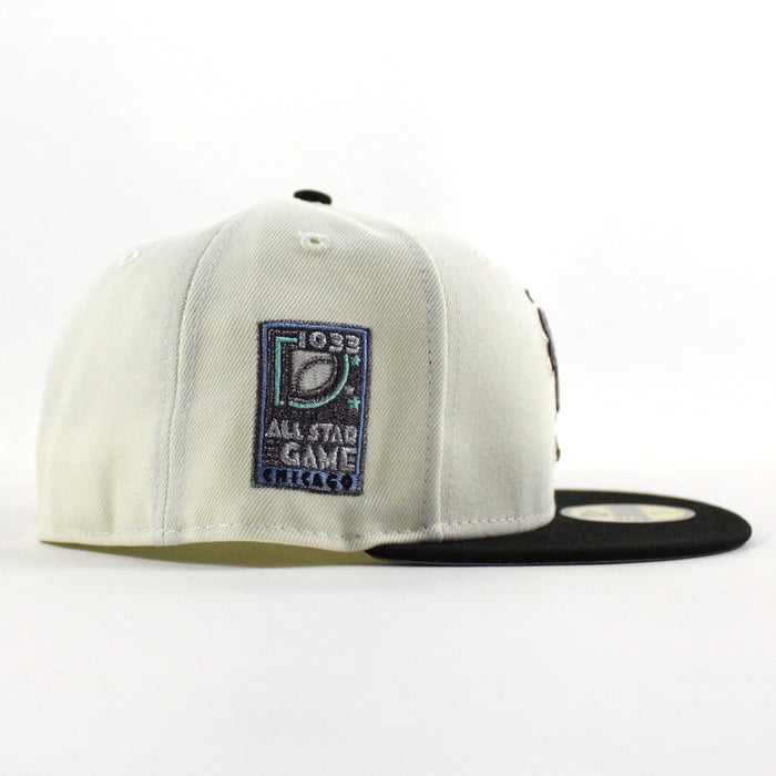 Chicago White Sox 1933 All Star game New Era Fitted 59Fifty Hat (Chrome White Black Gray Under Brim)