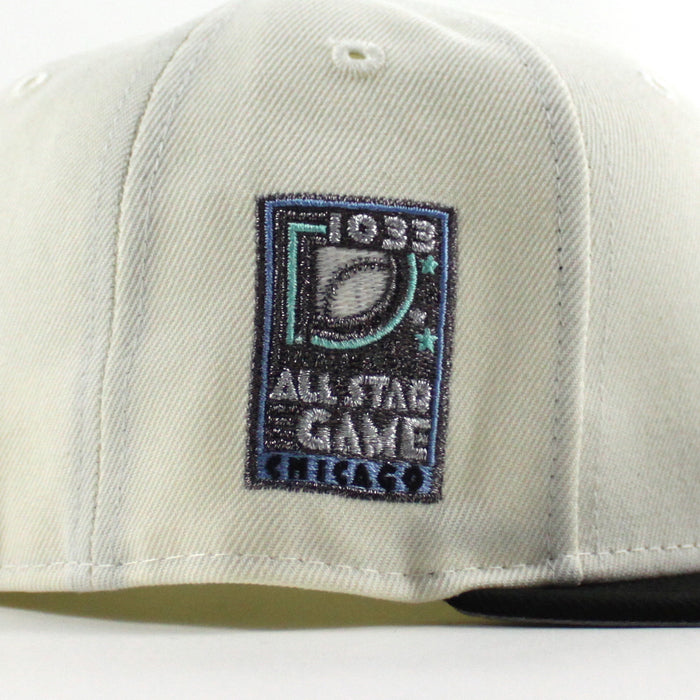 Chicago White Sox 1933 All Star game New Era Fitted 59Fifty Hat (Chrome White Black Gray Under Brim)