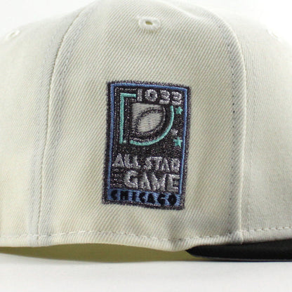 Chicago White Sox 1933 All Star game New Era Fitted 59Fifty Hat (Chrome White Black Gray Under Brim)