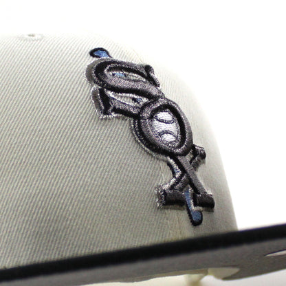 Chicago White Sox 1933 All Star game New Era Fitted 59Fifty Hat (Chrome White Black Gray Under Brim)