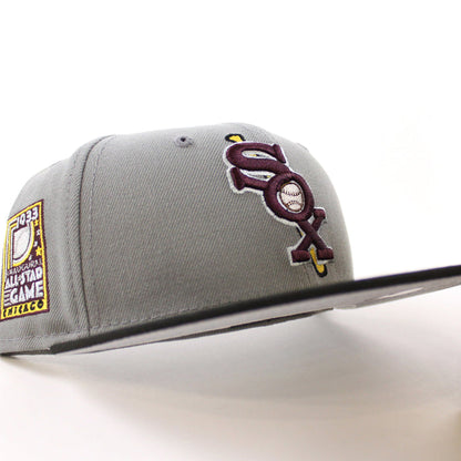 Chicago White Sox 1933 All Star Game New Era Fitted 59Fifty Hat (Misty Black Gray Under Brim)