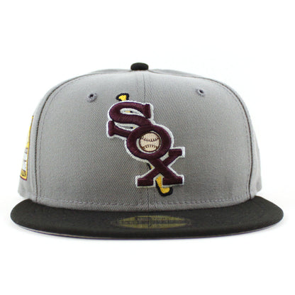 Chicago White Sox 1933 All Star Game New Era Fitted 59Fifty Hat (Misty Black Gray Under Brim)