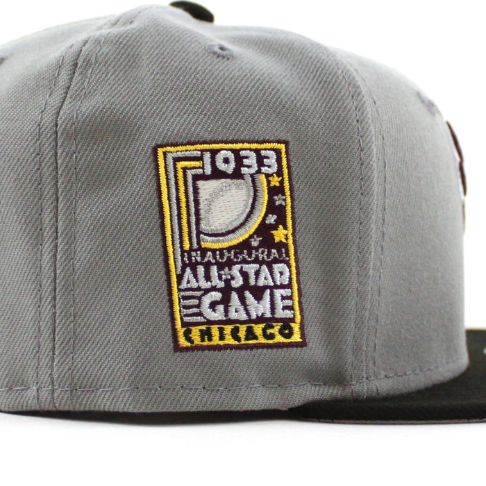 Chicago White Sox 1933 All Star Game New Era Fitted 59Fifty Hat (Misty Black Gray Under Brim)
