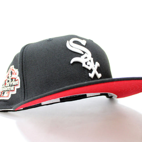Chicago White Sox 2003 All Star Game New Era 59Fifty Fitted Hat (Black Red Under Brim)