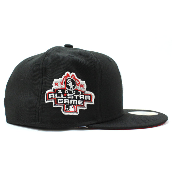 Chicago White Sox 2003 All Star Game New Era 59Fifty Fitted Hat (Black Red Under Brim)