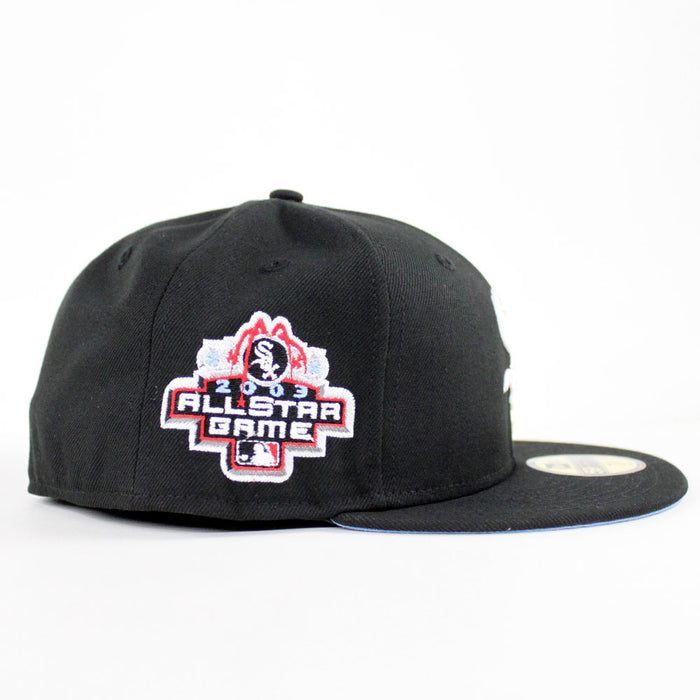Chicago White Sox 2003 All Star Game New Era 59Fifty Fitted Hat (Black Sky Blue Under Brim)