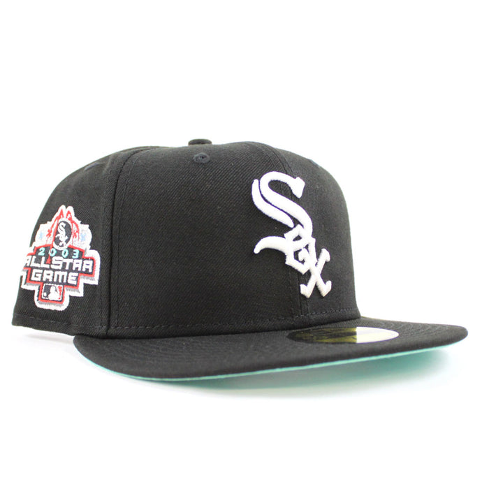 Chicago White Sox 2003 All-Star Game New Era Fitted 59Fifty Hat (Black Mint Under Brim)