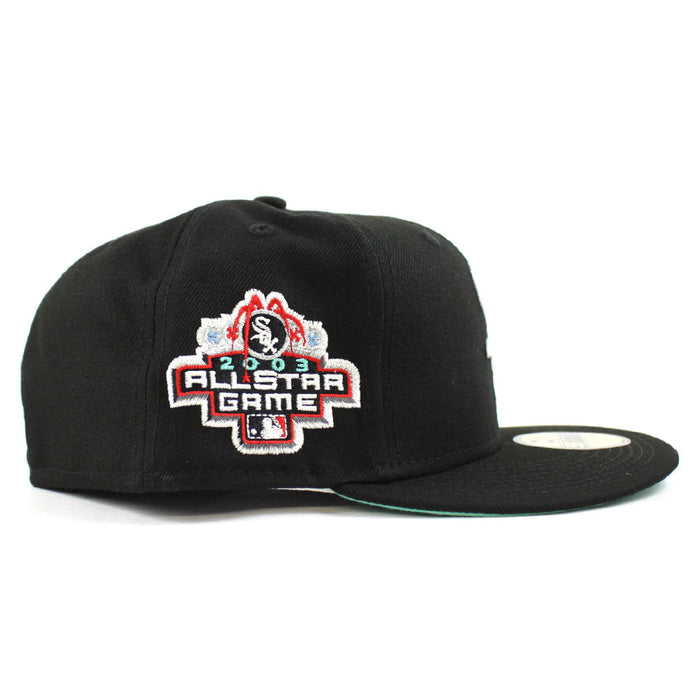 Chicago White Sox 2003 All-Star Game New Era Fitted 59Fifty Hat (Black Mint Under Brim)