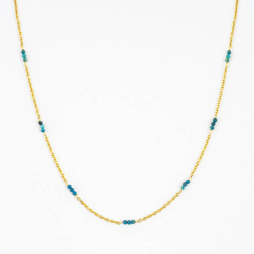 Chrysocolla and Chain Strand