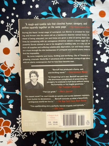 City of Thieves back cover